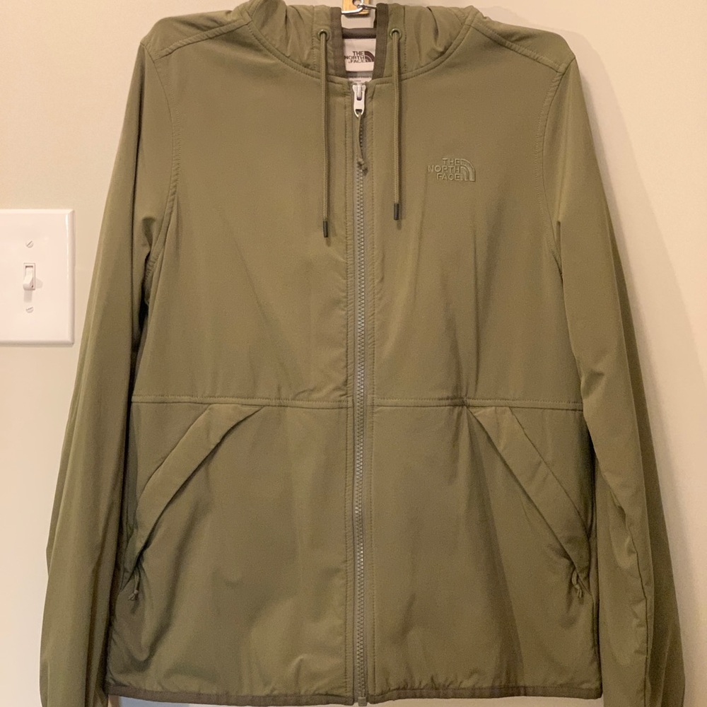 Green NorthFace Lightweight Hoodie